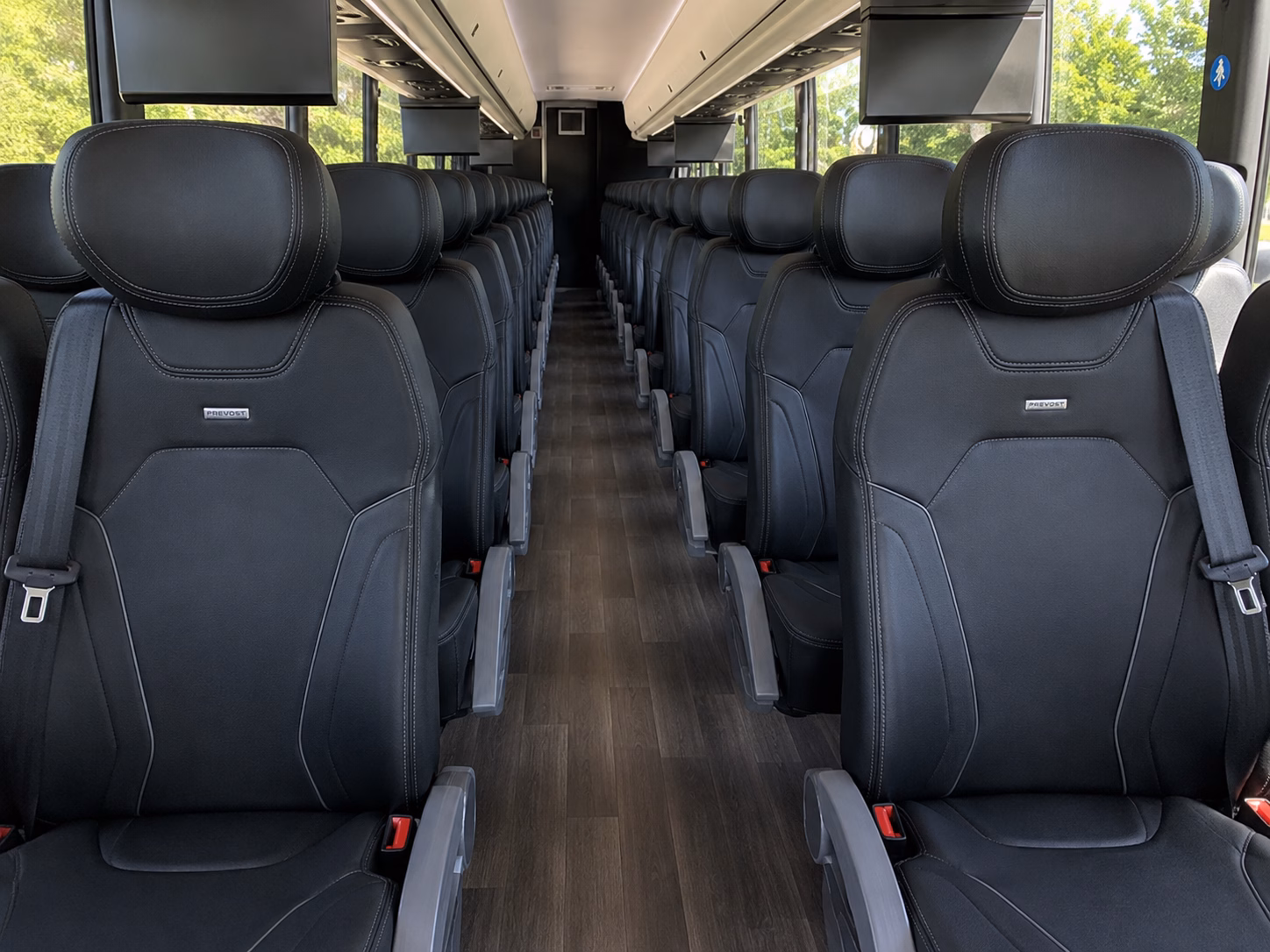bridal party transfer buses on your hartford wedding morning
